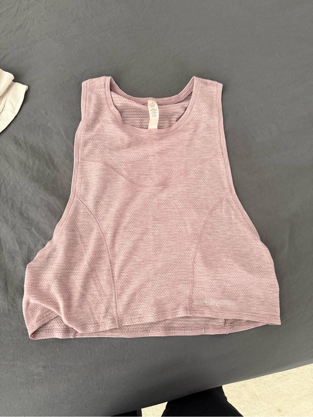 lululemon athletica Light Mauve Cropped Tank